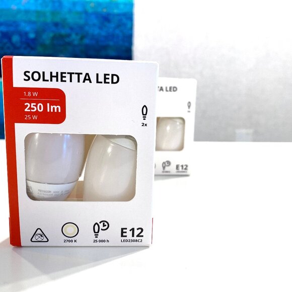 IKEA Solhetta LED lightbulbs. 4 each 250 lm, and 4 each 450 lm - Picture 8 of 12